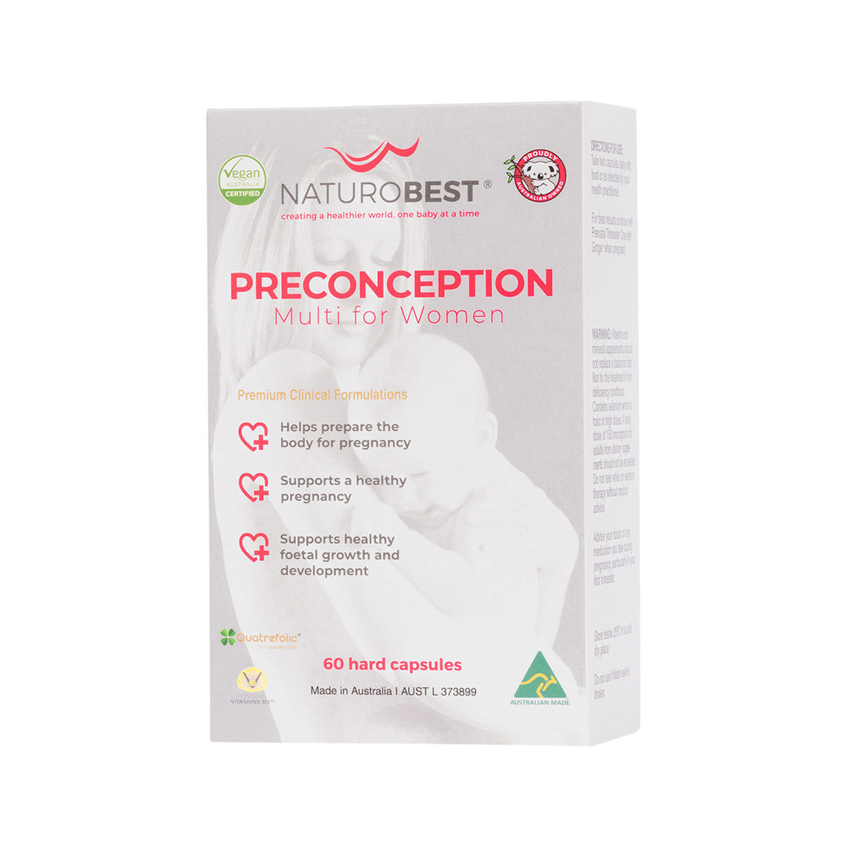 NaturoBest Preconception Multi for Women 60c - Cutprice Online