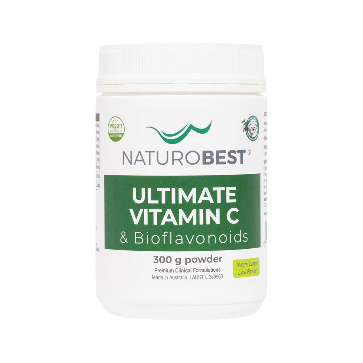 NaturoBest Ultimate Vitamin C & Bioflavonoids Lemon Lime Flavour 300g - Cutprice Online