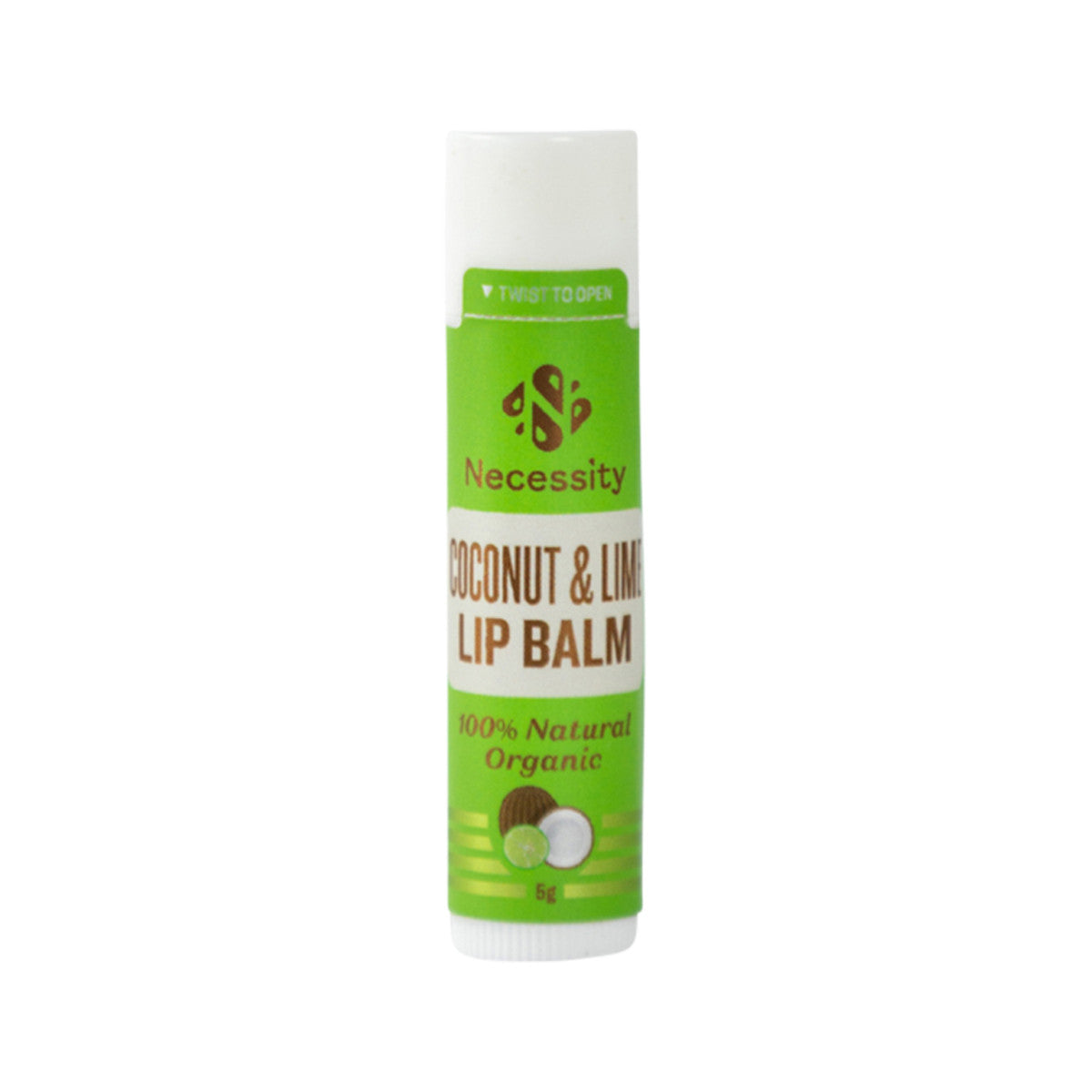 Necessity Organic Lip Balm Coconut & Lime 5g - Cutprice Online