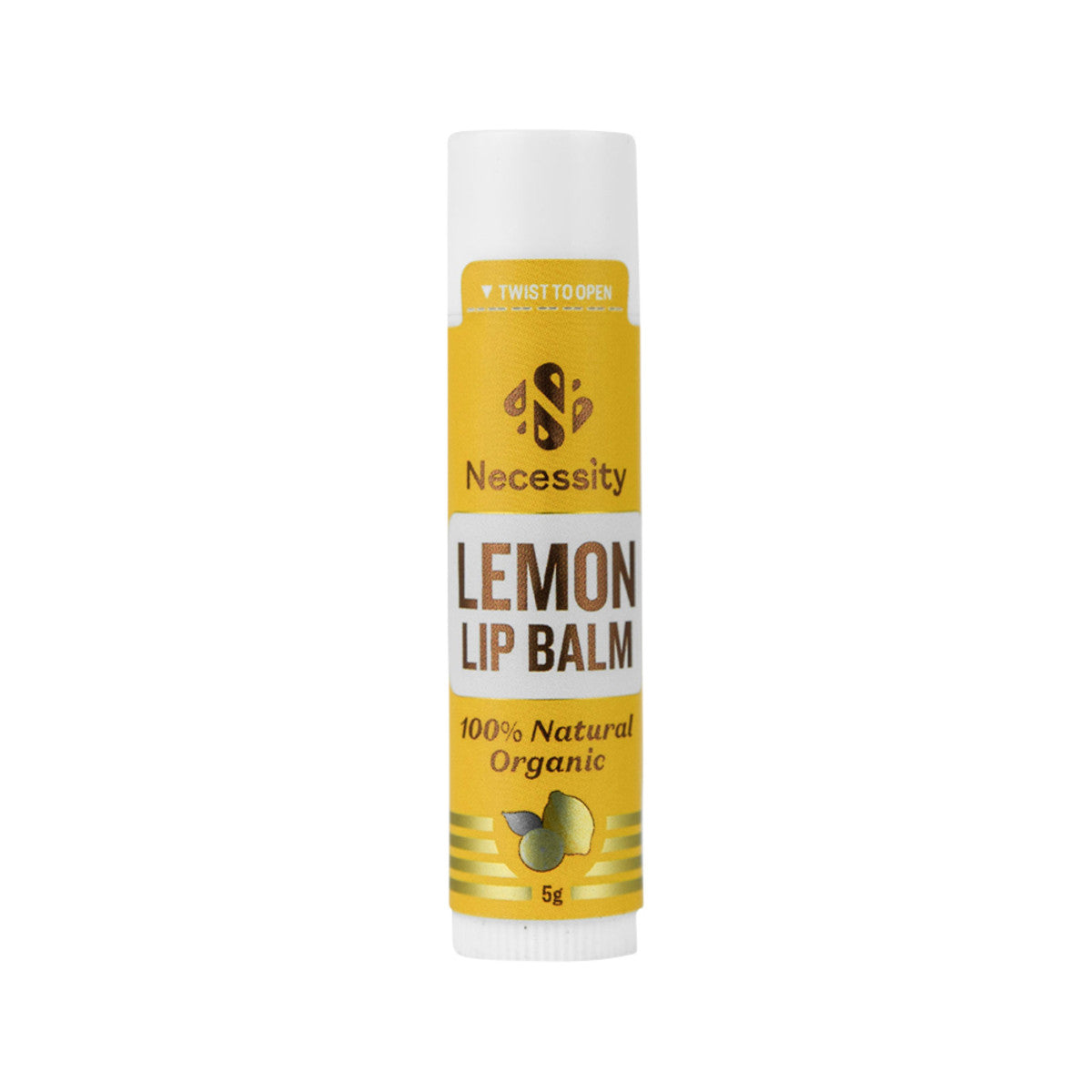 Necessity Organic Lip Balm Lemon 5g - Cutprice Online