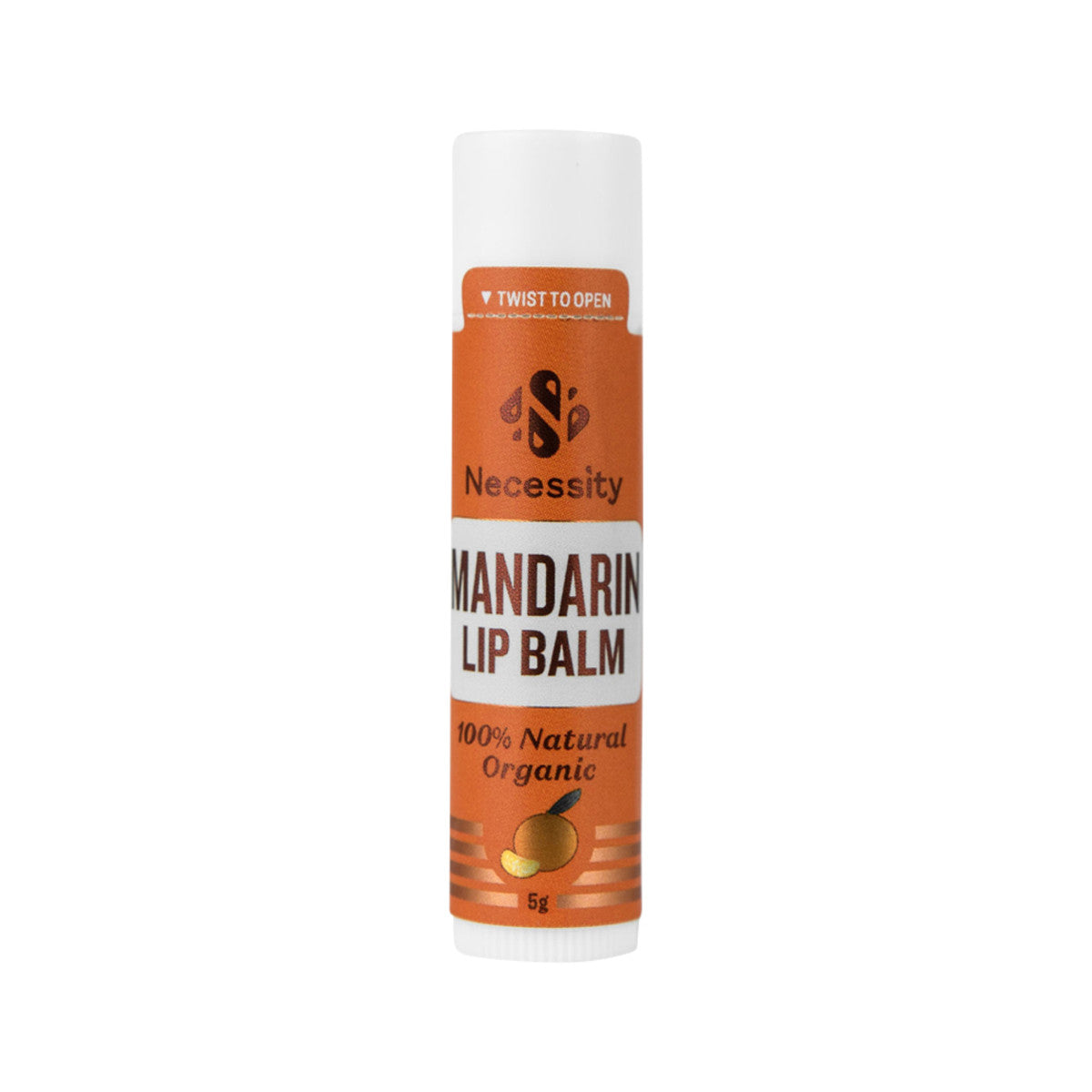 Necessity Organic Lip Balm Mandarin 5g - Cutprice Online