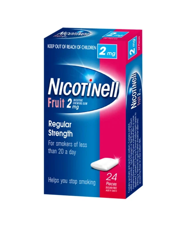 Nicotinell Fruit Gum 2mg 24 Pack