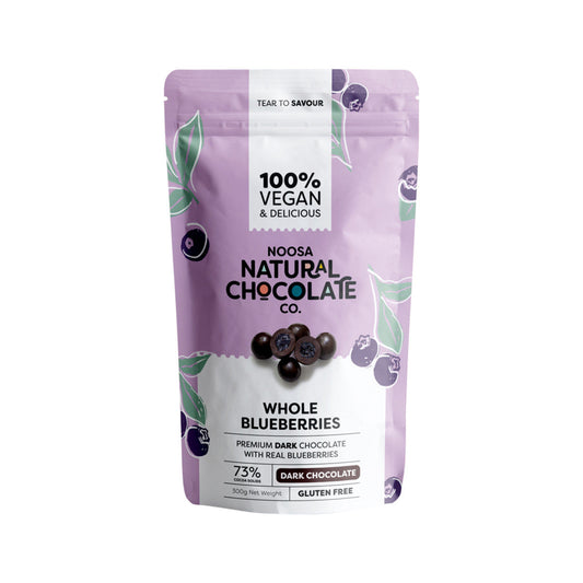 Noosa Natural Chocolate Co. Dark Chocolate Whole Blueberries 300g - Cutprice Online