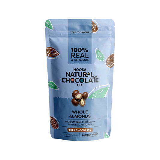 Noosa Natural Chocolate Co. Milk Chocolate Whole Almonds 100g - Cutprice Online
