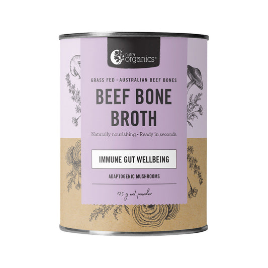 Nutra Organics Bone Broth Beef Adaptogenic Mushrooms 125g - Cutprice Online