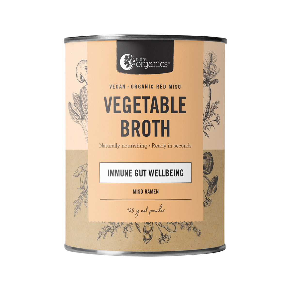 Nutra Organics Broth Vegetable Miso Ramen 125g - Cutprice Online