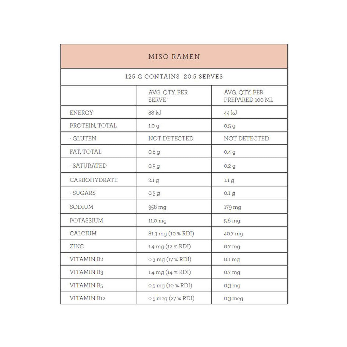 Nutra Organics Broth Vegetable Miso Ramen 125g - Cutprice Online