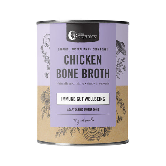 Nutra Organics Organic Bone Broth Chicken Adaptogenic Mushrooms 125g - Cutprice Online