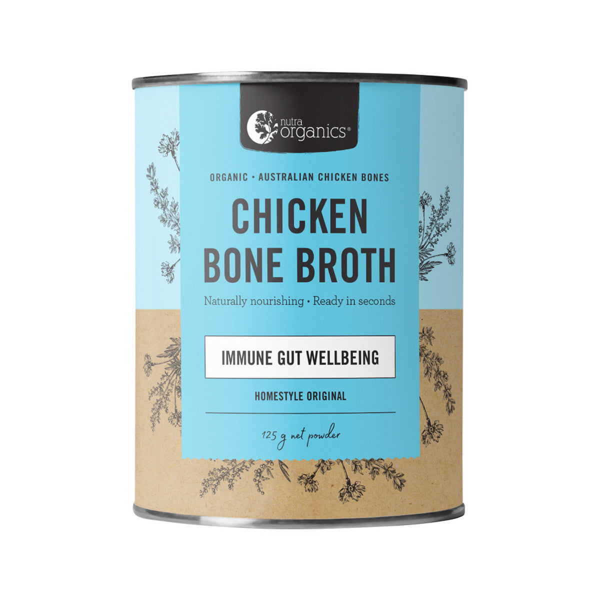Nutra Organics Organic Bone Broth Chicken Homestyle Original 125g - Cutprice Online