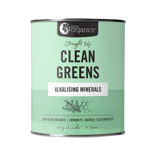 Nutra Organics Organic Clean Greens Straight Up 200g - Cutprice Online