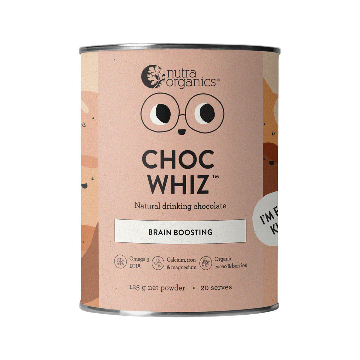 Nutra Organics Organic Choc Whiz (Brain Boosting & Gut Loving) 125g - Cutprice Online