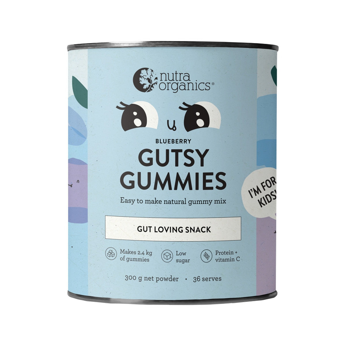 Nutra Organics Gutsy Gummies Blueberry 300g - Cutprice Online