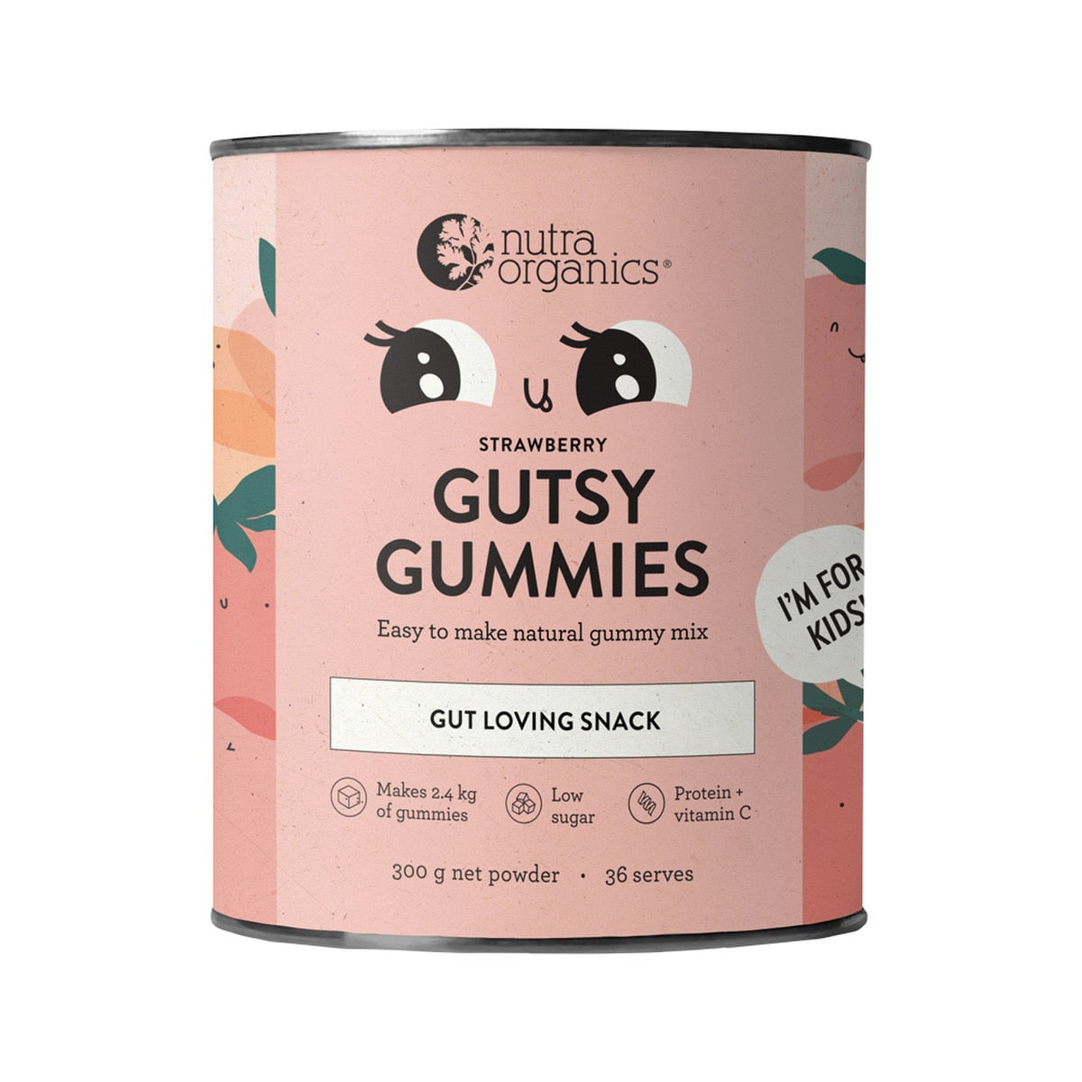 Nutra Organics Gutsy Gummies Strawberry 300g - Cutprice Online