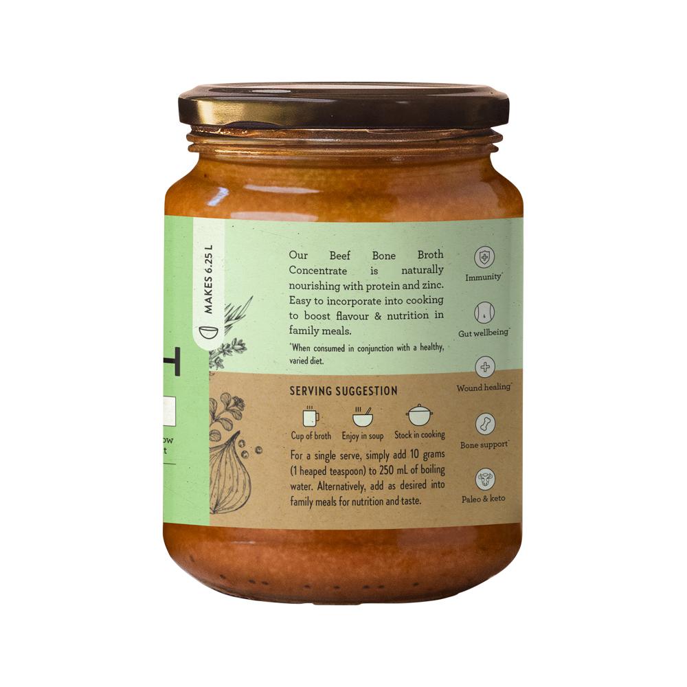 Nutra Organics Bone Broth Beef Concentrate Native Herbs 250g - Cutprice Online