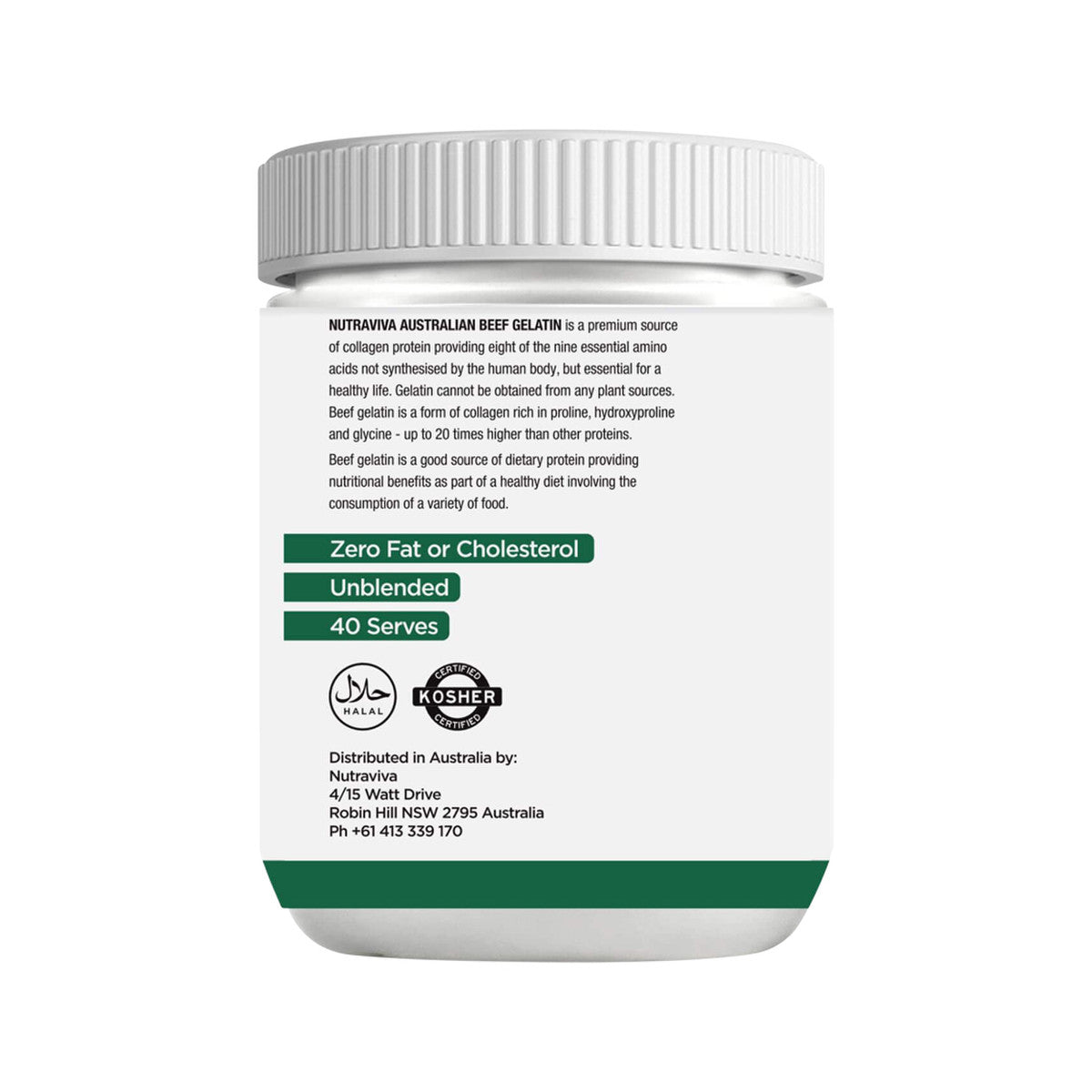 Nutraviva Australian Beef Gelatin 400g - Cutprice Online