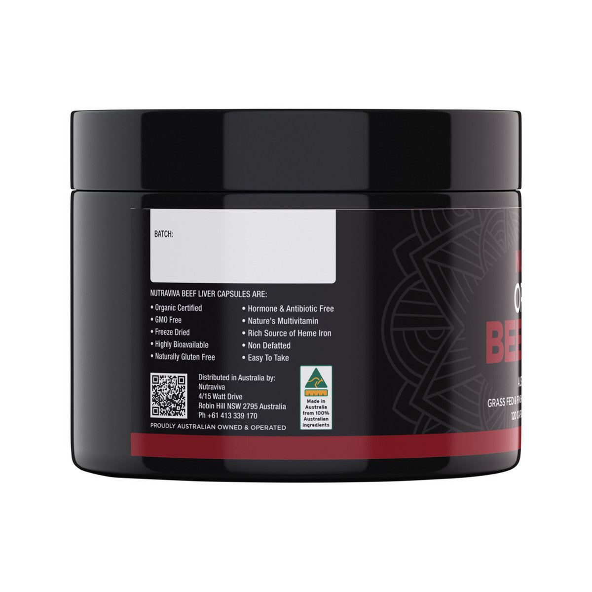 Nutraviva Organic Beef Liver 120c - Cutprice Online