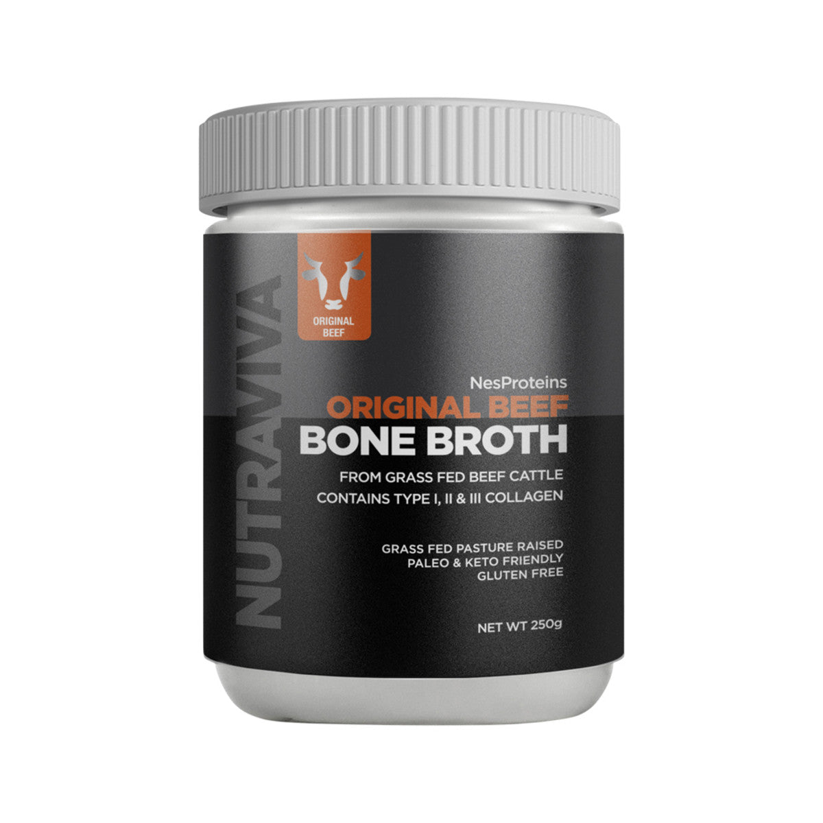 Nutraviva (NesProteins) Bone Broth Original Beef 250g - Cutprice Online