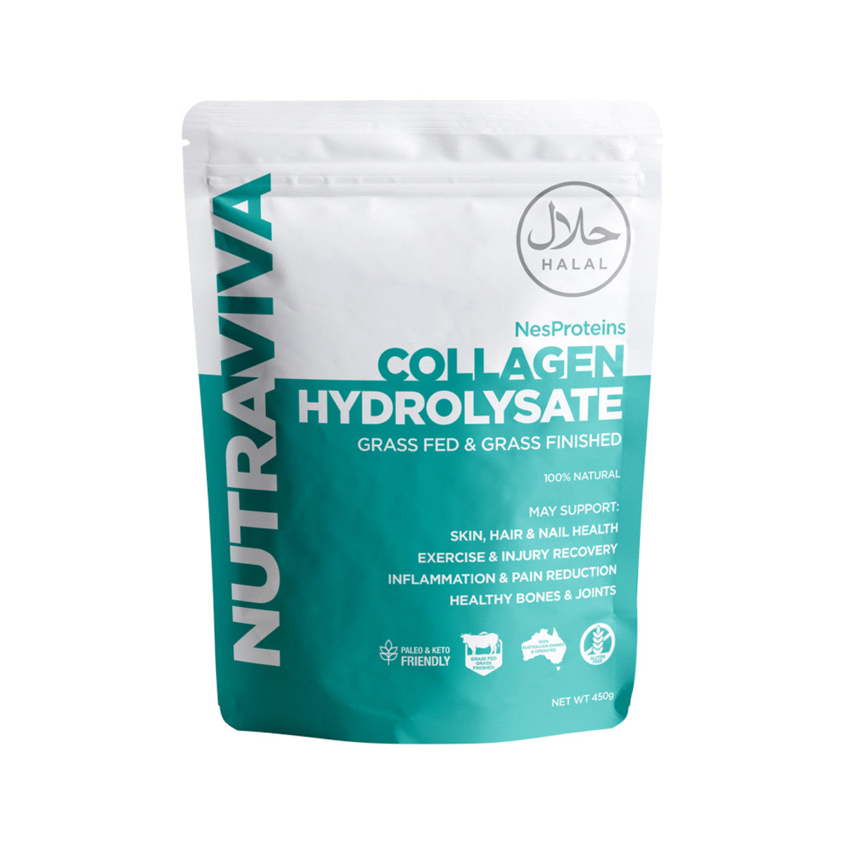 Nutraviva (NesProteins) Collagen Hydrolysate (Beef) Halal 450g - Cutprice Online