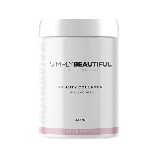 Nutraviva (NesProteins) Simply Beautiful Beauty Collagen Marine Formula Unflavoured 225g - Cutprice Online