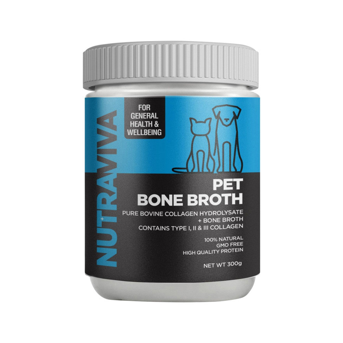 Nutraviva Pet Bone Broth (Pure Bovine Collagen Hydrosylate + Bone Broth) 300g - Cutprice Online