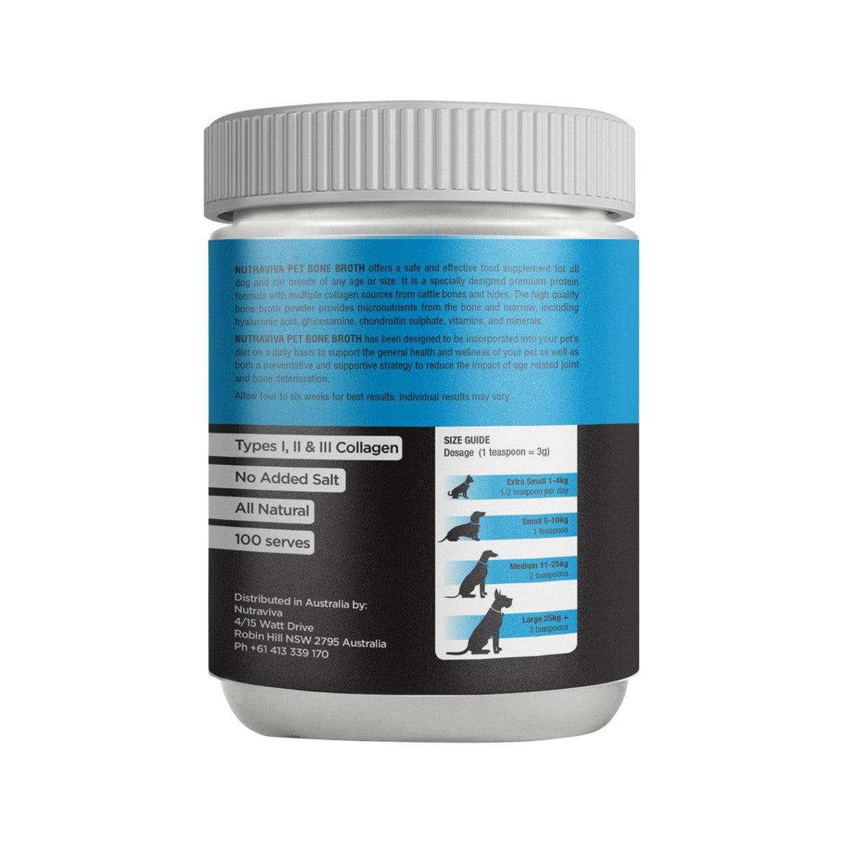 Nutraviva Pet Bone Broth (Pure Bovine Collagen Hydrosylate + Bone Broth) 300g - Cutprice Online