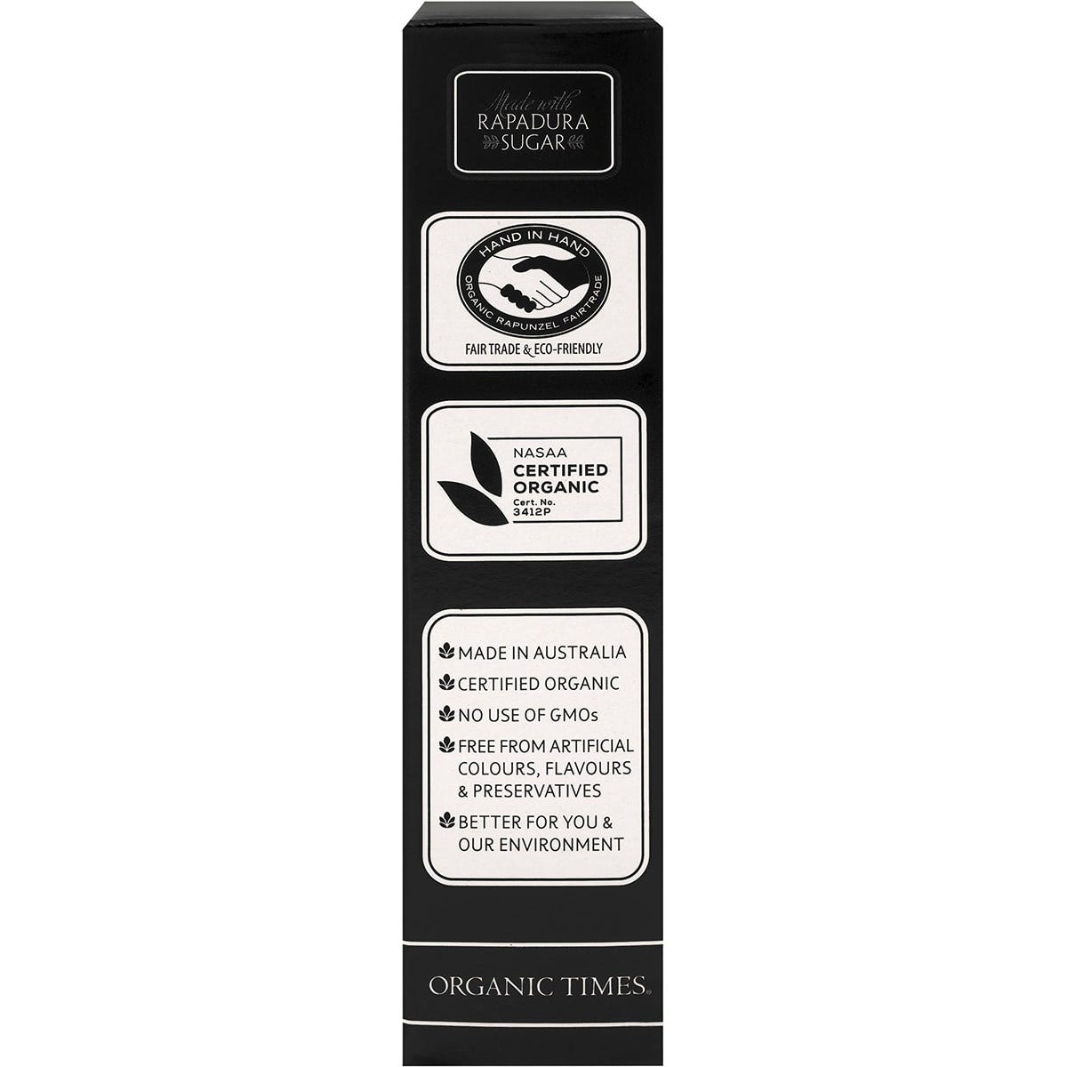 ORGANIC TIMES Milk Chocolate Licorice 150g - Cutprice Online