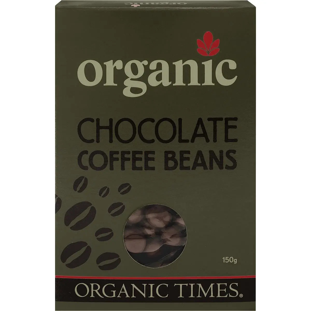 ORGANIC TIMES Milk Chocolate Coffee Beans 150g ORGANIC TIMES
