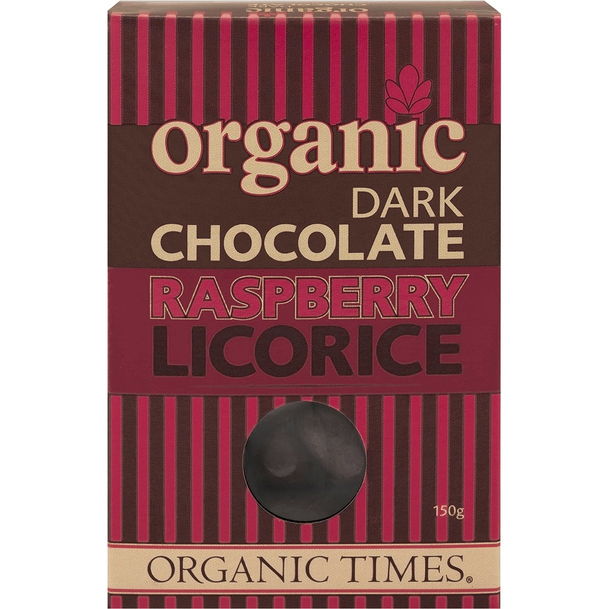 ORGANIC TIMES Dark Chocolate Raspberry Licorice 150g - Cutprice Online