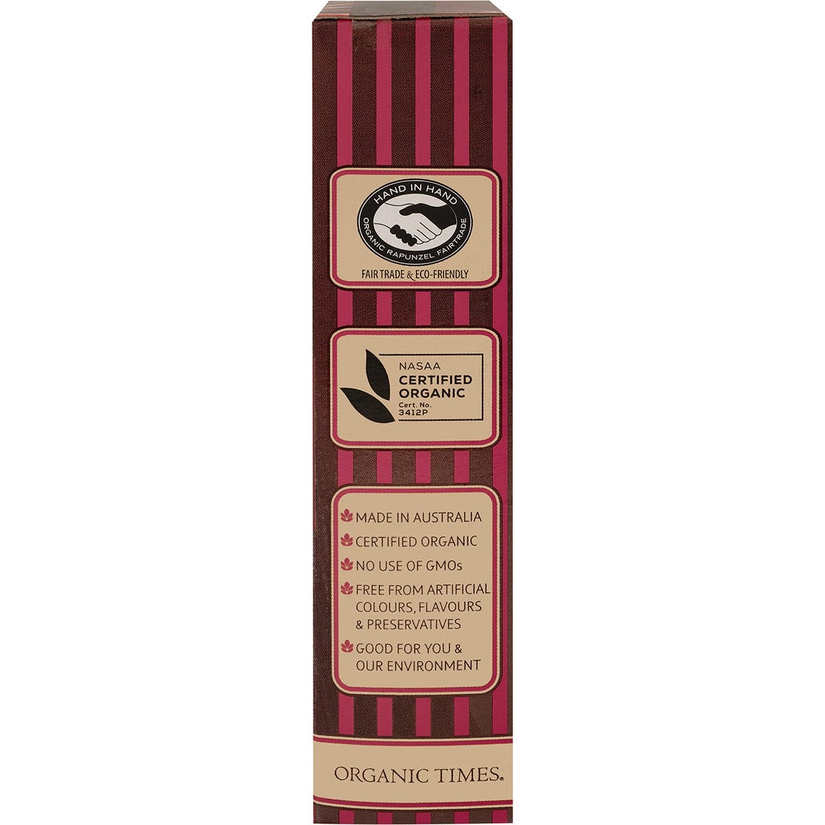 ORGANIC TIMES Dark Chocolate Raspberry Licorice 150g - Cutprice Online