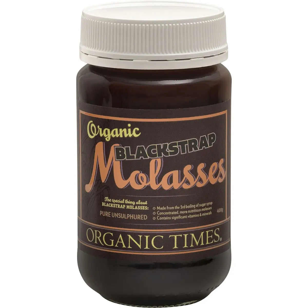 ORGANIC TIMES Blackstrap Molasses 400g ORGANIC TIMES