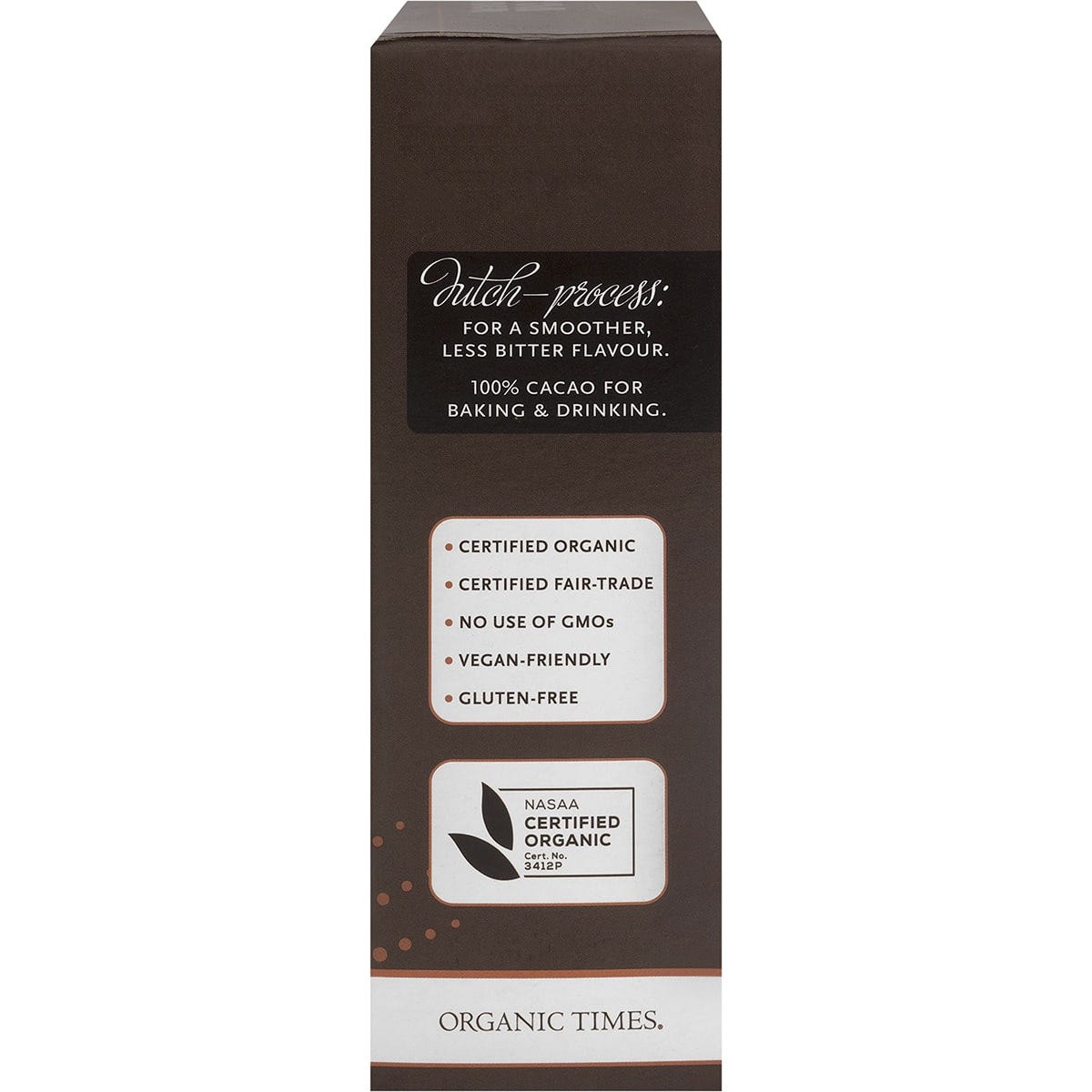 ORGANIC TIMES Cocoa Powder 200g - Cutprice Online