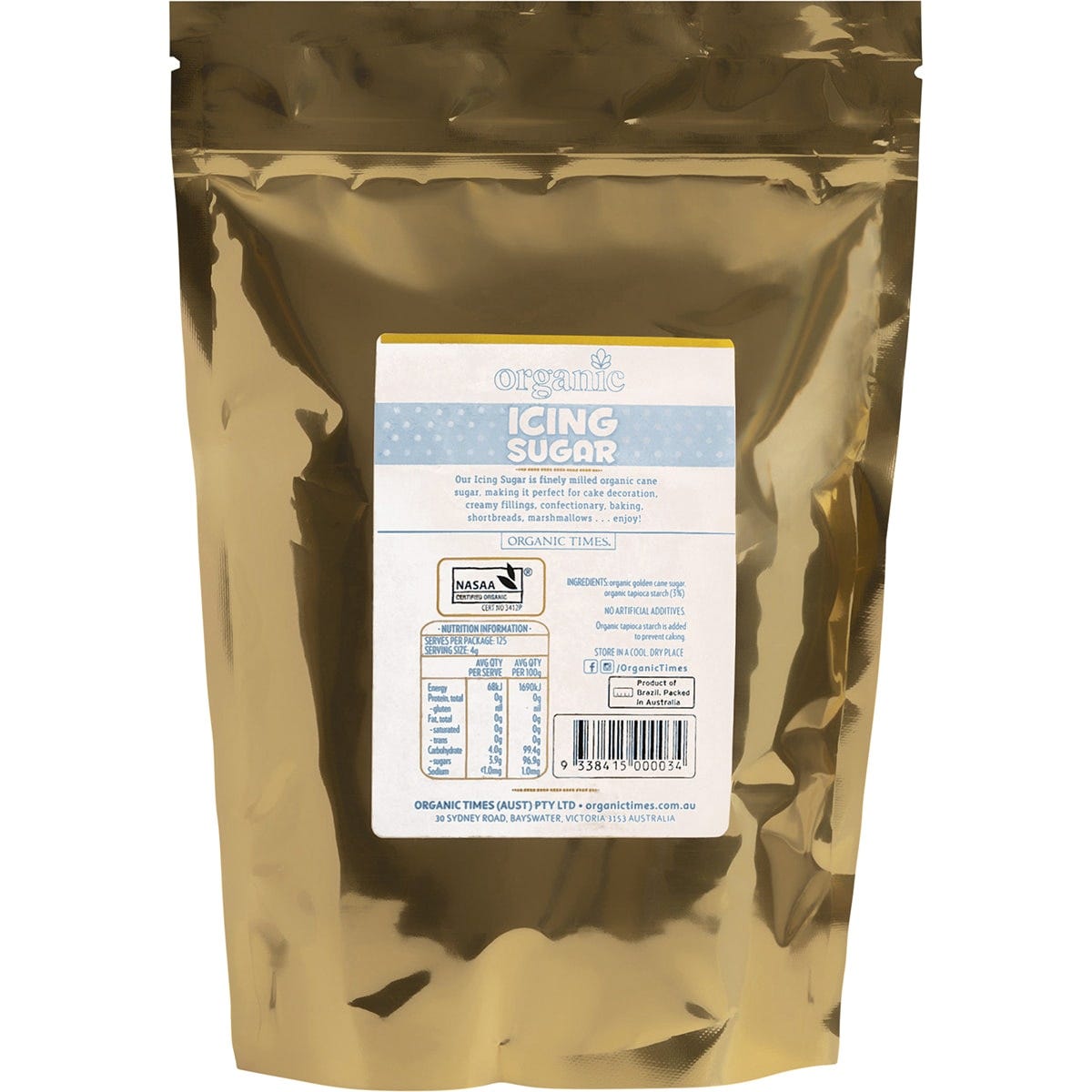 ORGANIC TIMES Icing Sugar 500g - Cutprice Online