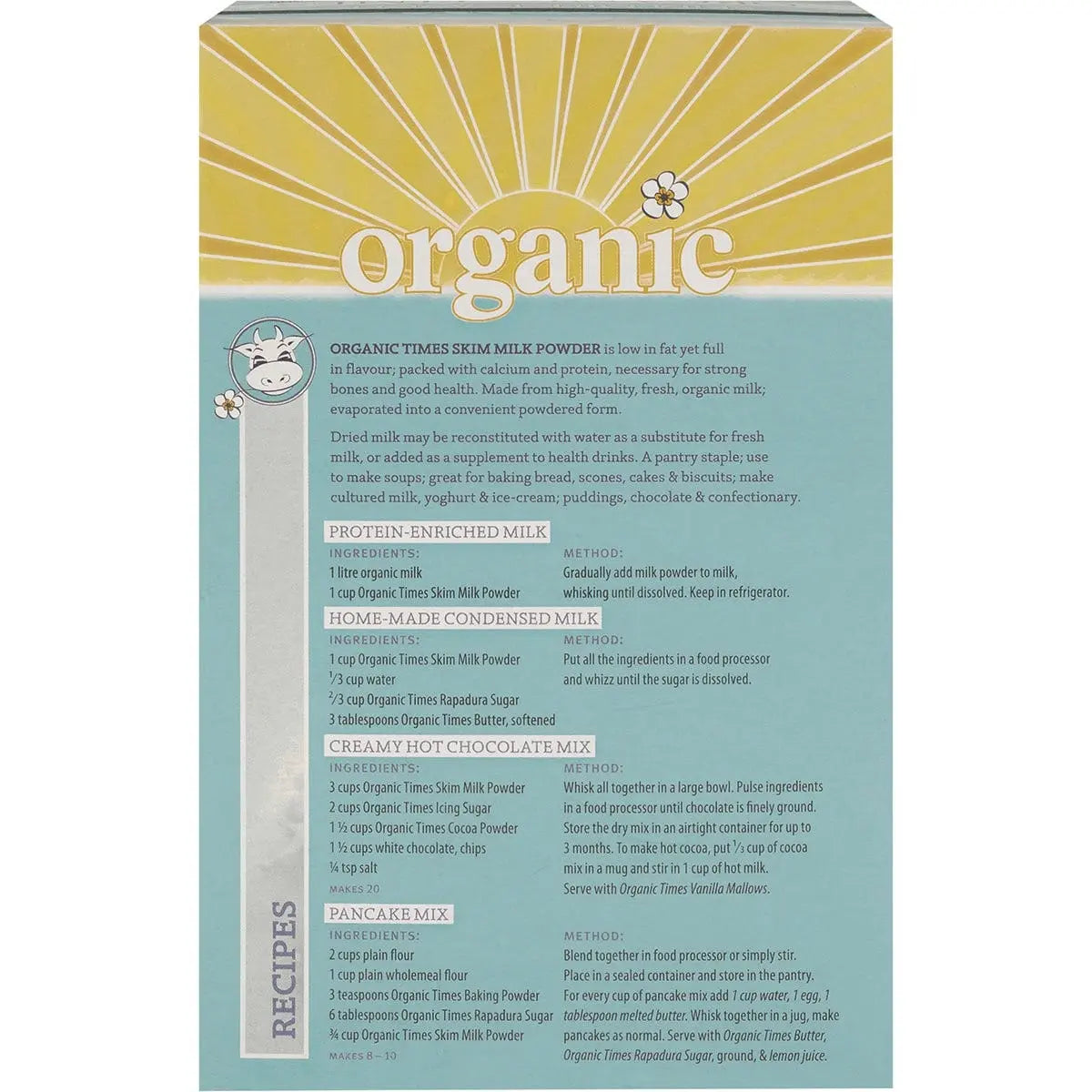 ORGANIC TIMES Milk Powder Skim 300g ORGANIC TIMES
