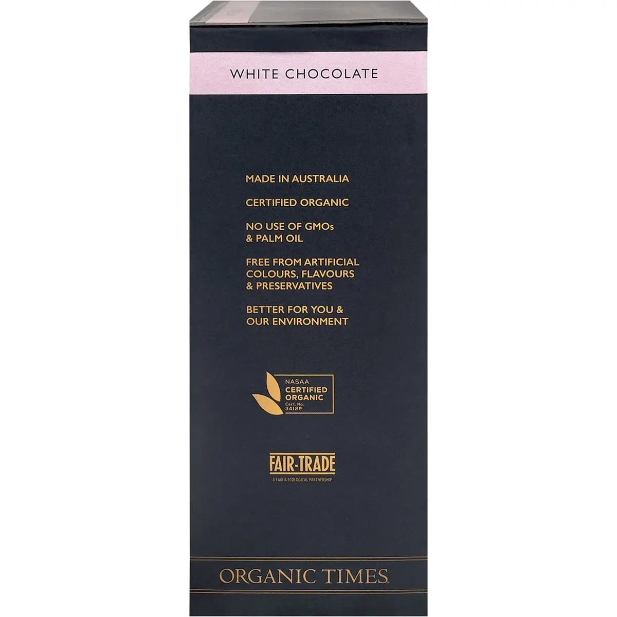 ORGANIC TIMES White Chocolate Strawberries 100g ORGANIC TIMES