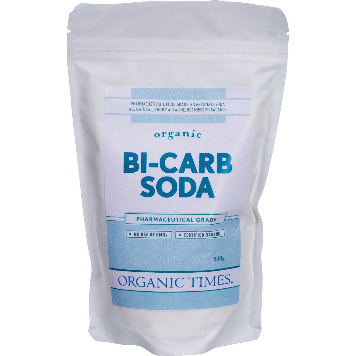 ORGANIC TIMES Bi-Carb Soda Organic Pharmaceutical Grade 500g - Cutprice Online