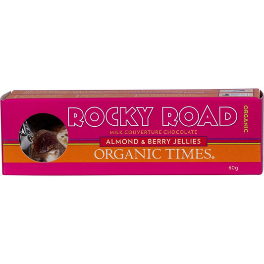 Organic Times Rocky Road Milk Chocolate 60g - Cutprice Online