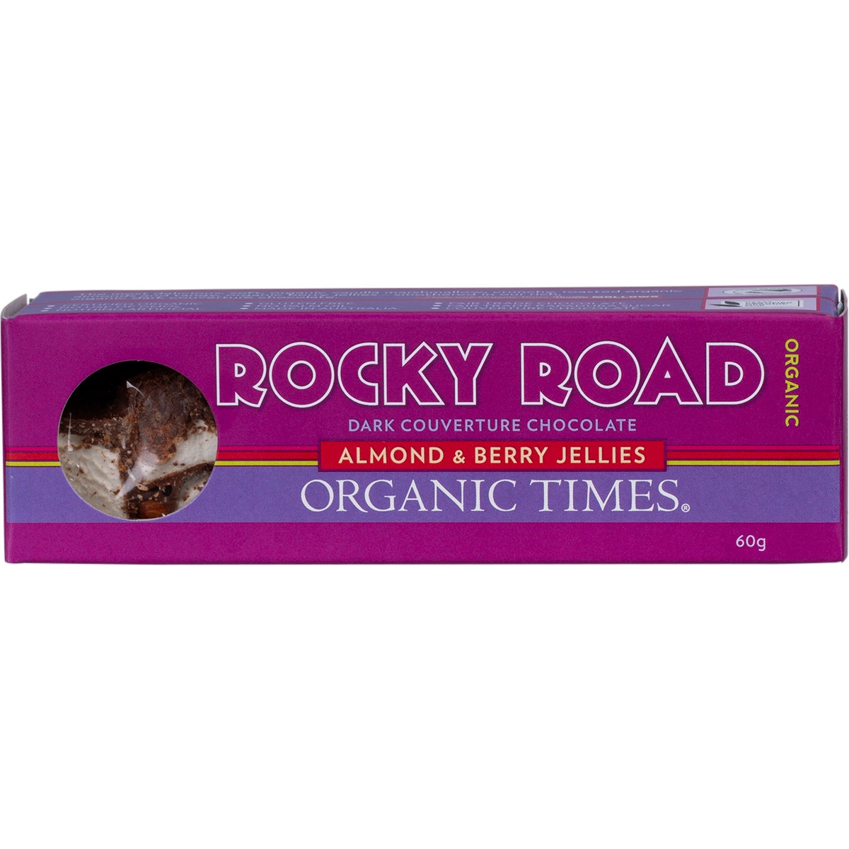 Organic Times Rocky Road Dark Chocolate 60g - Cutprice Online