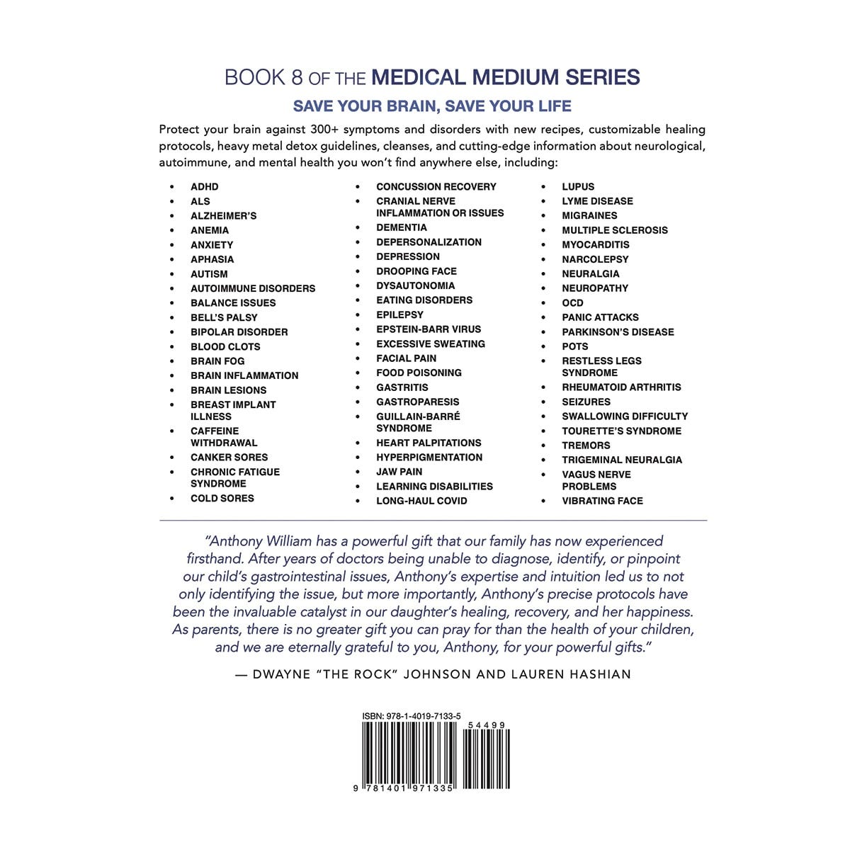 BOOK Medical Medium Brain Saver Protocols by Anthony William - Cutprice Online