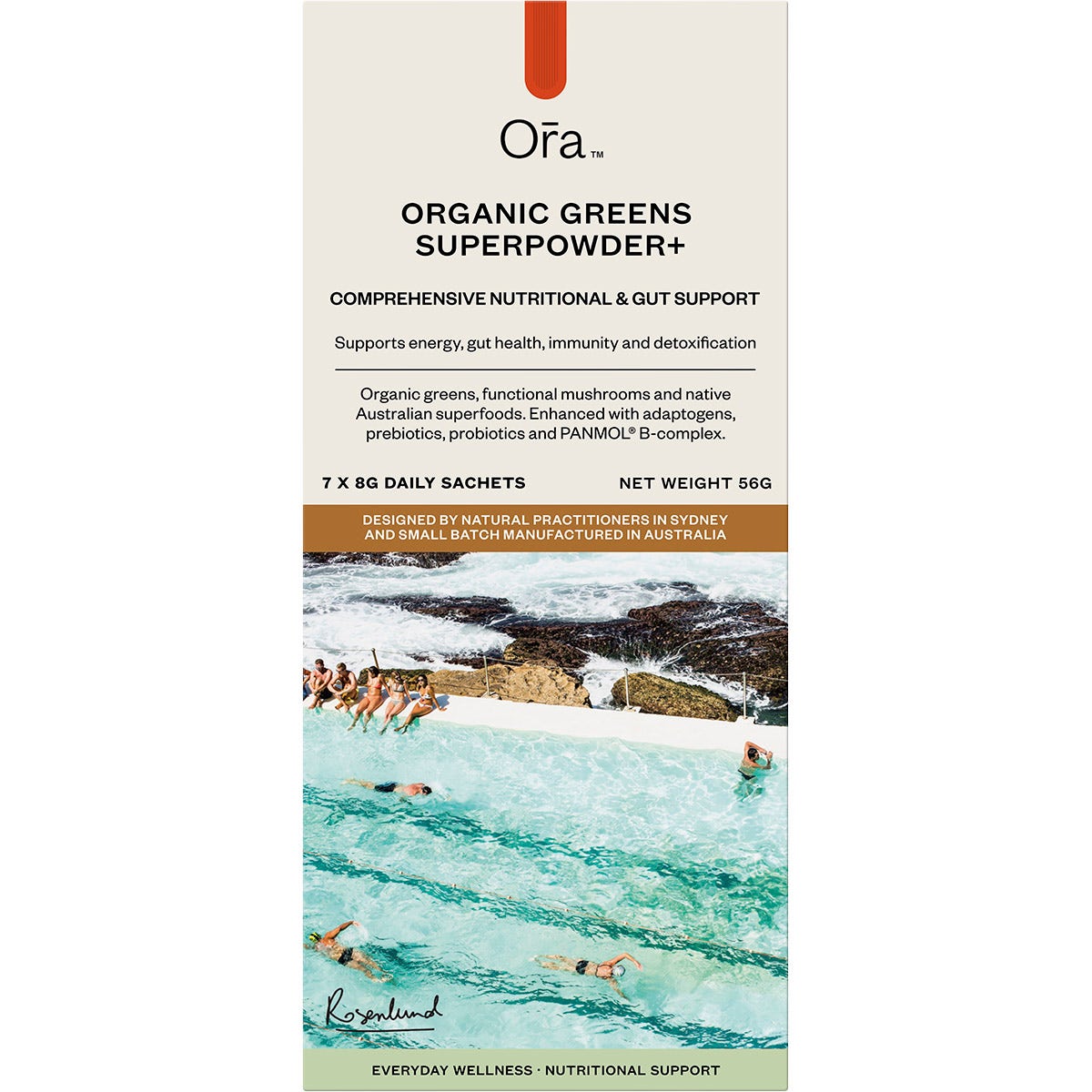 Ora Health Organic Greens Superpowder+ Daily Sachets 7x8g - Cutprice Online