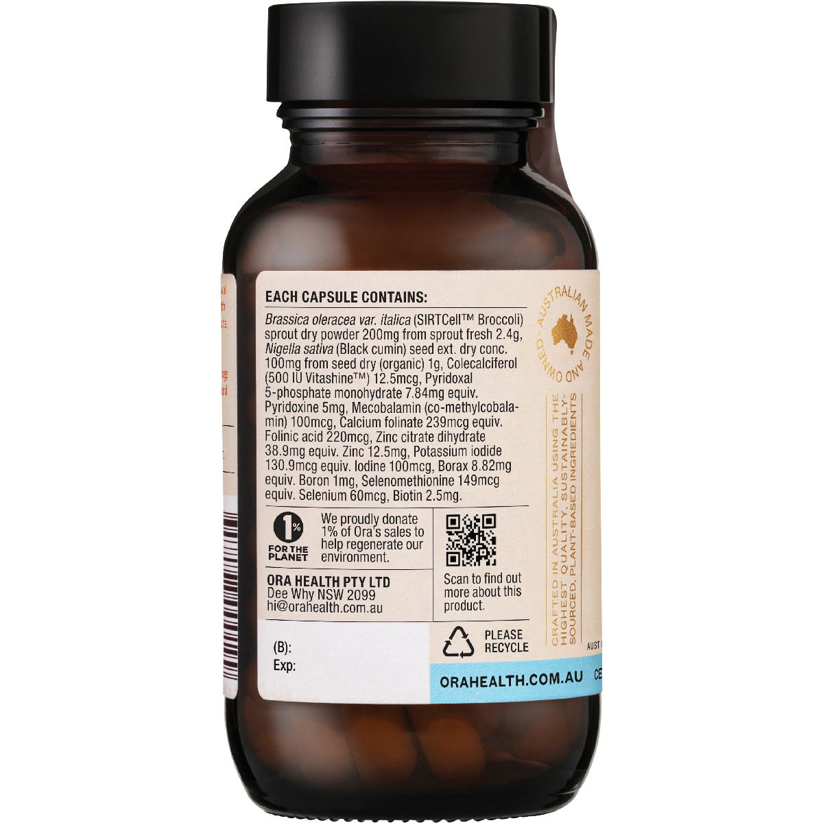 Ora Health Cellular Longevity Complex 60 Caps - Cutprice Online