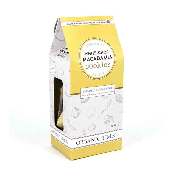 ORGANIC TIMES Cookies White Choc Macadamia 150g - Cutprice Online