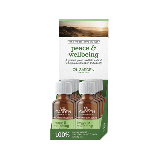 Oil Garden Essential Oil Blend Peace & Wellbeing 25ml(Pack of 8) - Cutprice Online