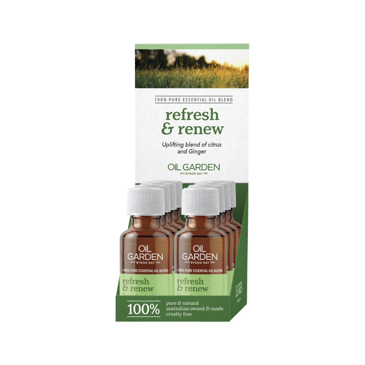 Oil Garden Essential Oil Blend Refresh & Renew 25ml(Pack of 8) - Cutprice Online