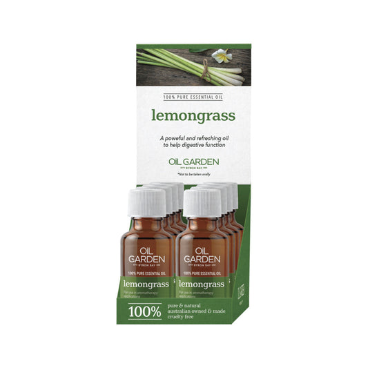 Oil Garden Essential Oil Lemongrass 25ml (Pack of 8) - Cutprice Online