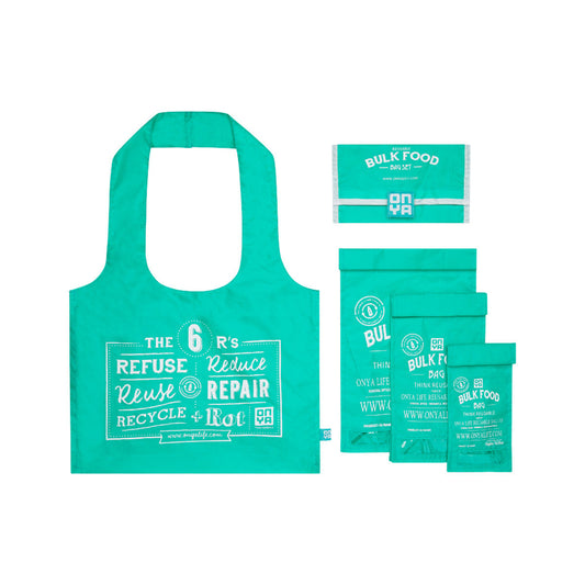 Onya Reusable Bulk Food Bag Set Aqua - Cutprice Online