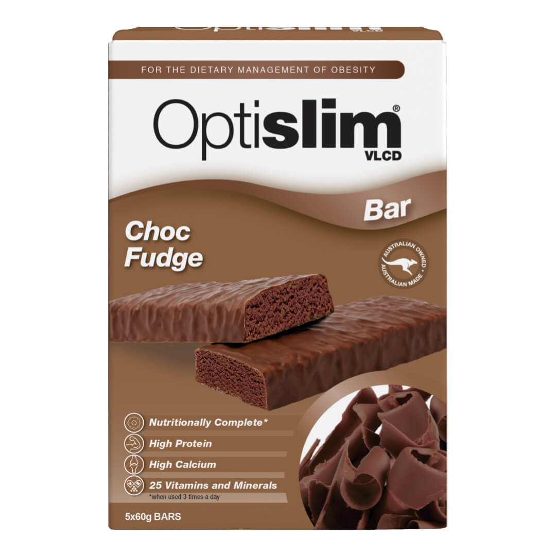 OPTISLIM VLCD CHOC FUDGE BAR 5X60G - Cutprice Online