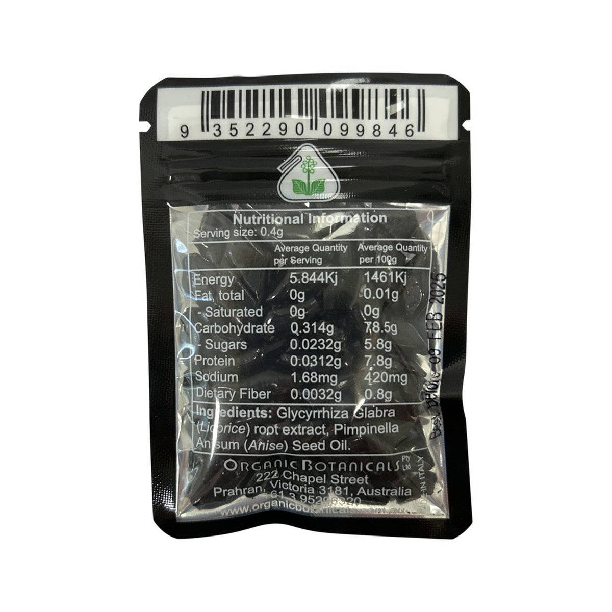 Organic Botanicals Pure Licorice Anise Bag 20g - Cutprice Online