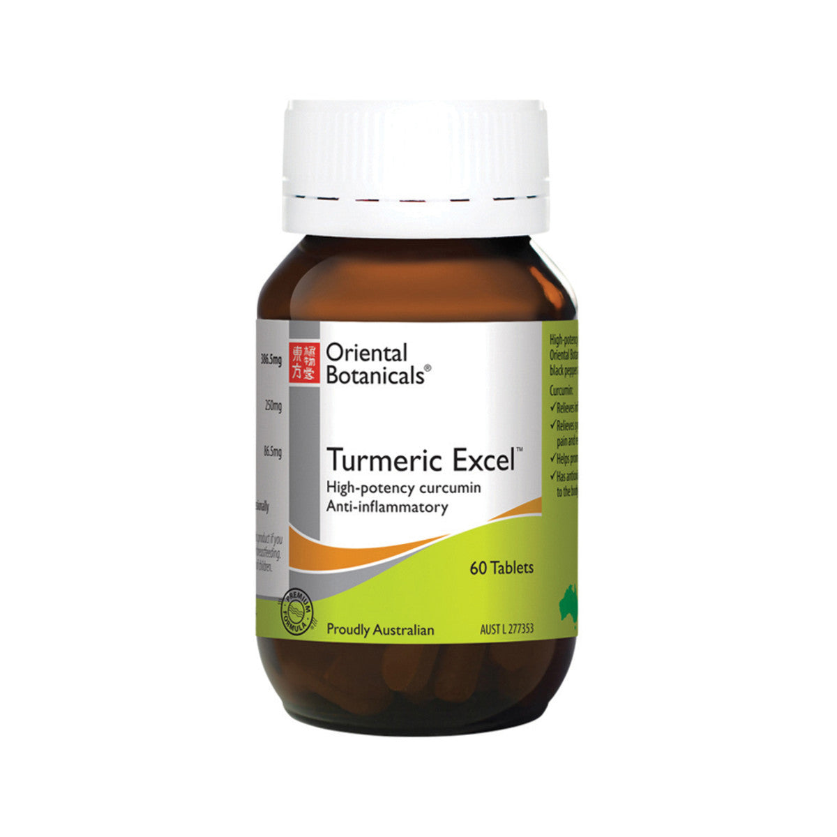 Oriental Botanicals Turmeric Excel 60t - Cutprice Online
