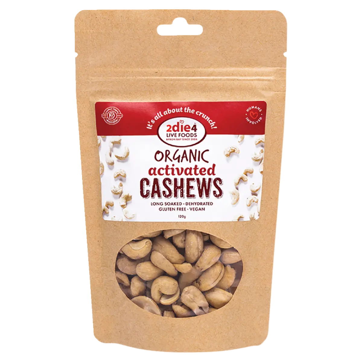2die4 Live Foods Organic Activated Cashews 120g 2DIE4 LIVE FOODS