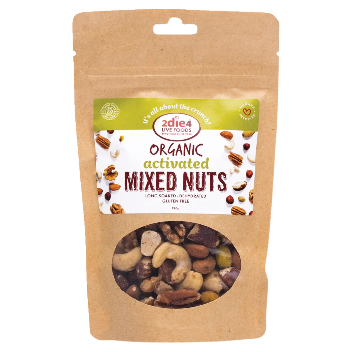 2 Die 4 Live Foods Organic Activated Mixed Nuts Activated With Fresh Whey 600g 2DIE4 LIVE FOODS